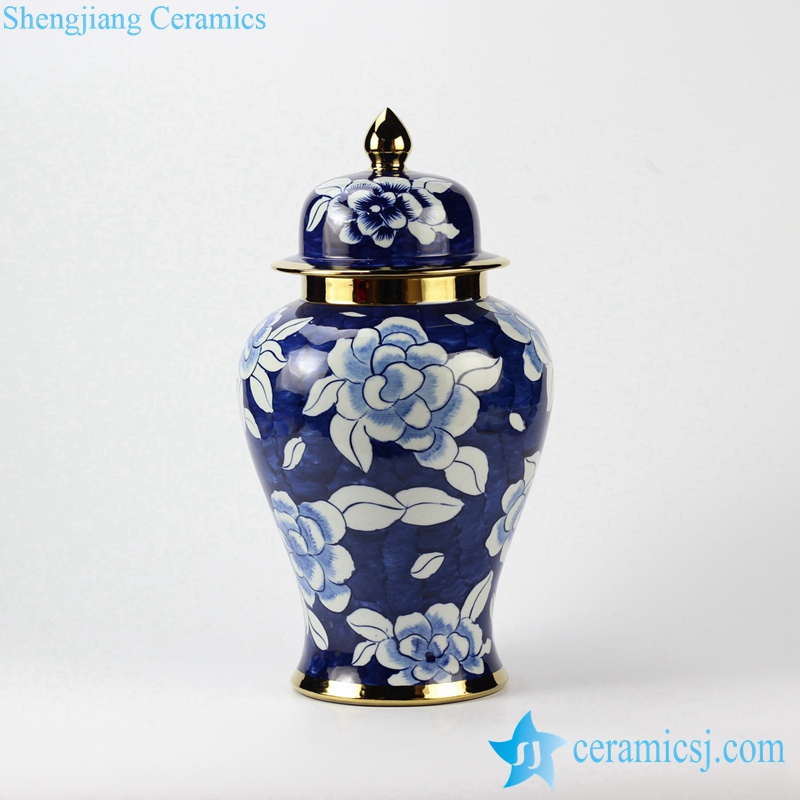 camellia pattern  freehand sketching  porcelain jar