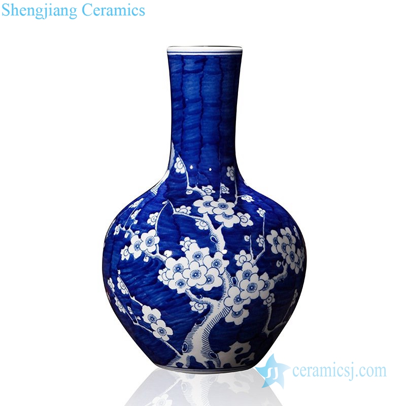 shengjiang yunyuchun plum blossom pattern ceramic vase in Jingdezhen
