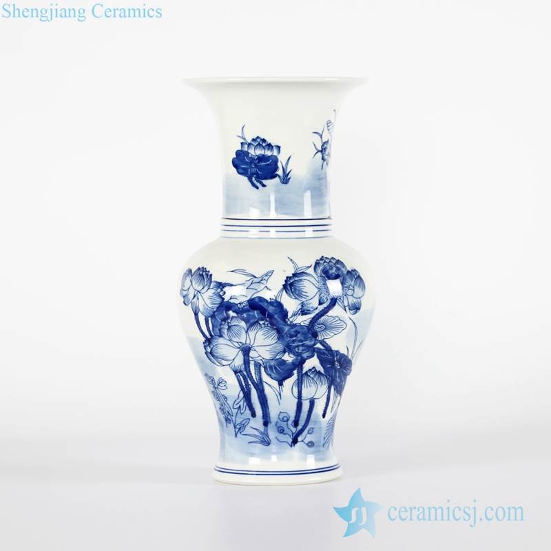  lotus pond pattern Jingdezhen porcelain vase