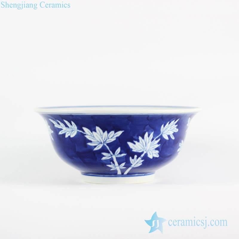  Bamboo pattern blue and white big porcelain  bowl