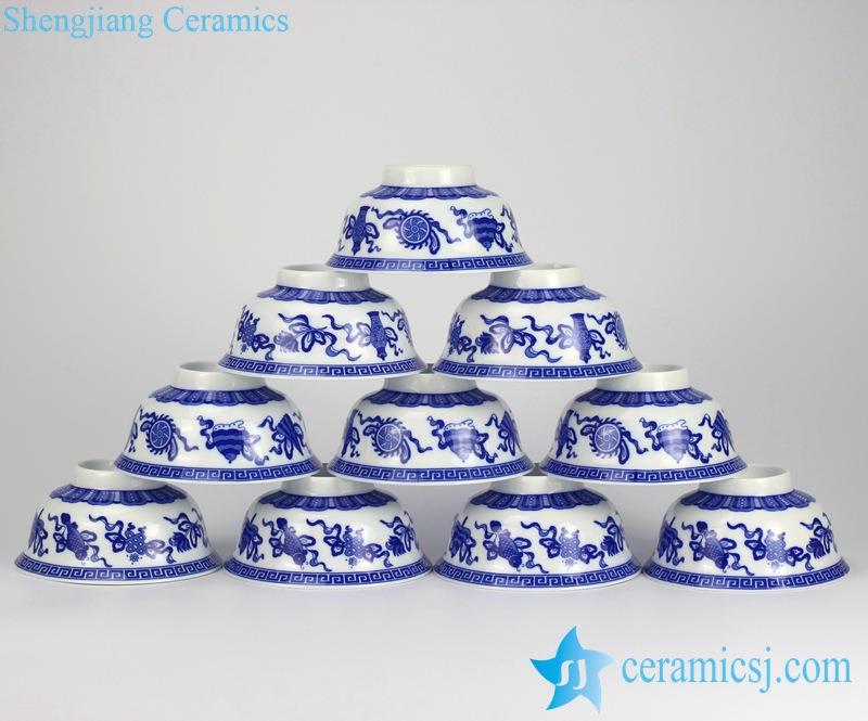 RYYY35-C_0929 blue and white handmade porcelain  bowls