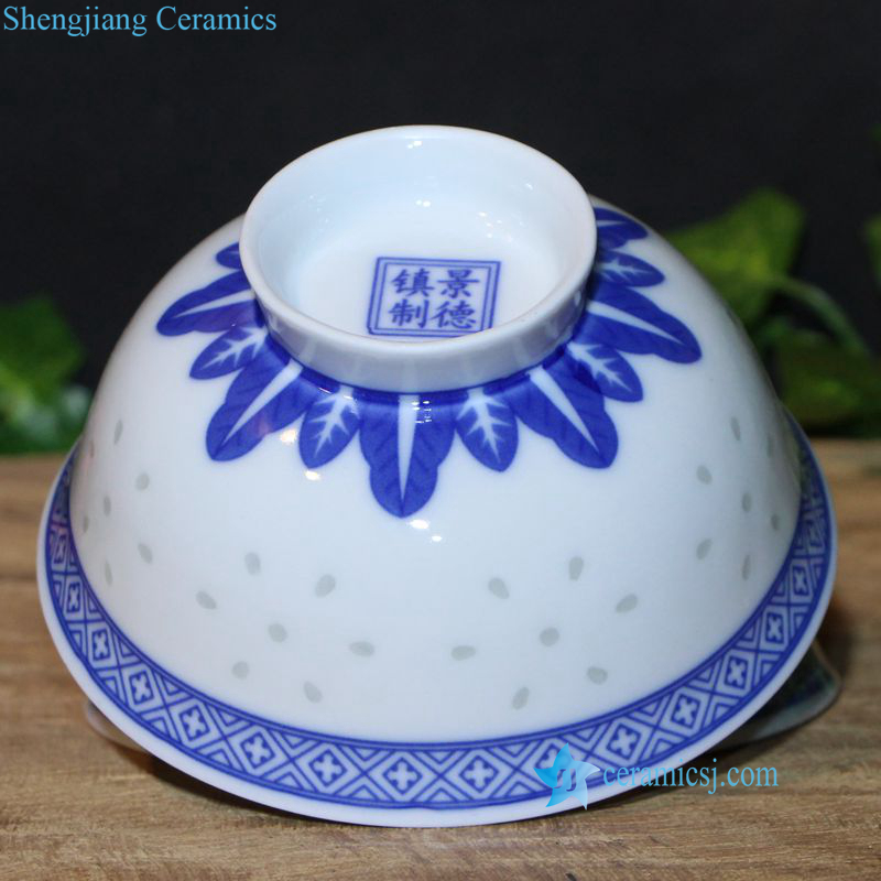 rice pattern ceramic bowl for eating