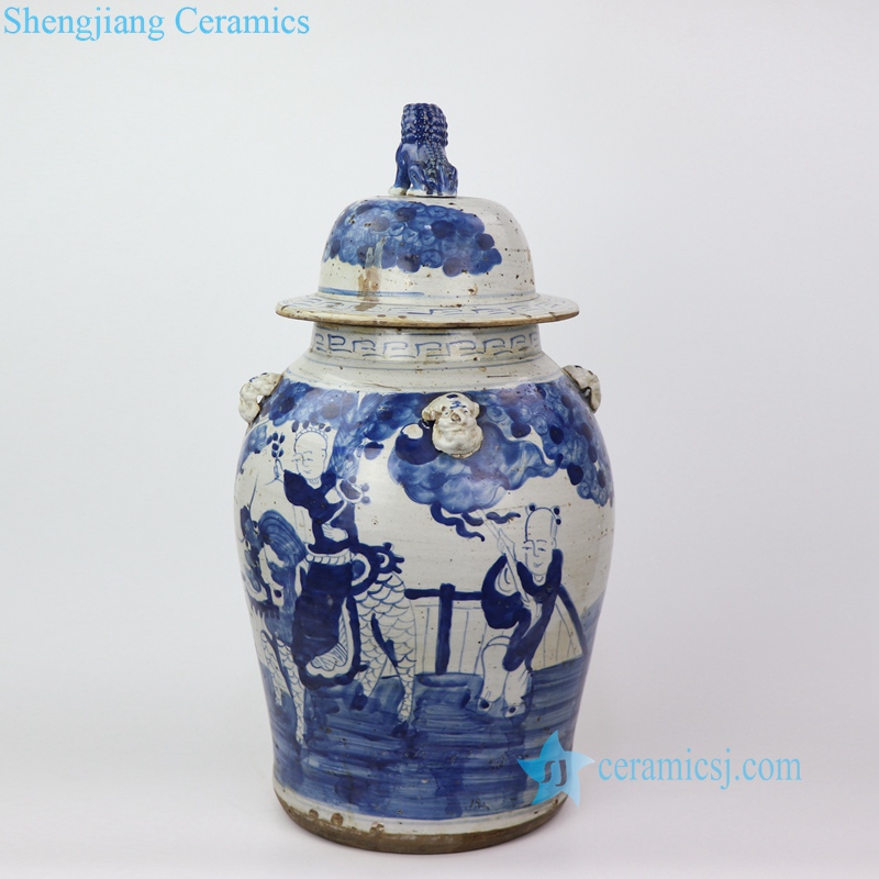 immortal pattern hand-painting ceramic jar