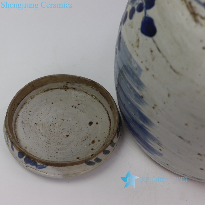 old hand painting ceramic jar