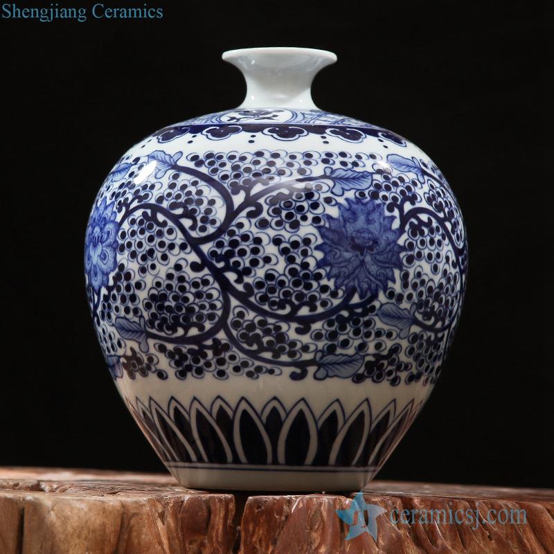 antique under glaze blue handmade porcelain vase for online sale