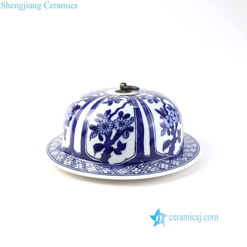 luxury ceramic jar with flower pattern 