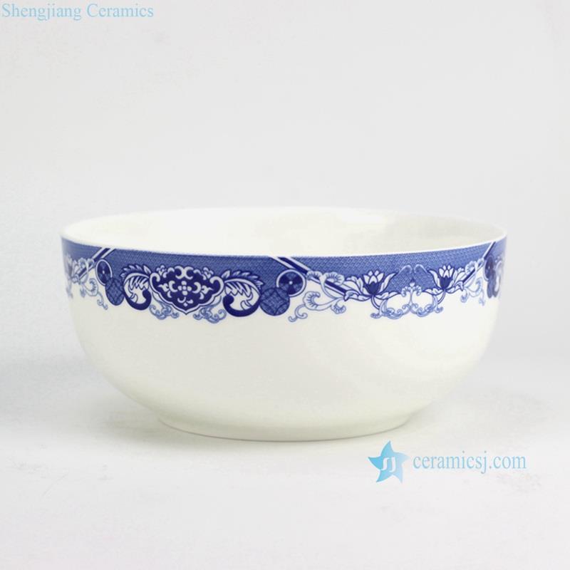 Bone chinese  blue and white big porcelain  soup bowl
