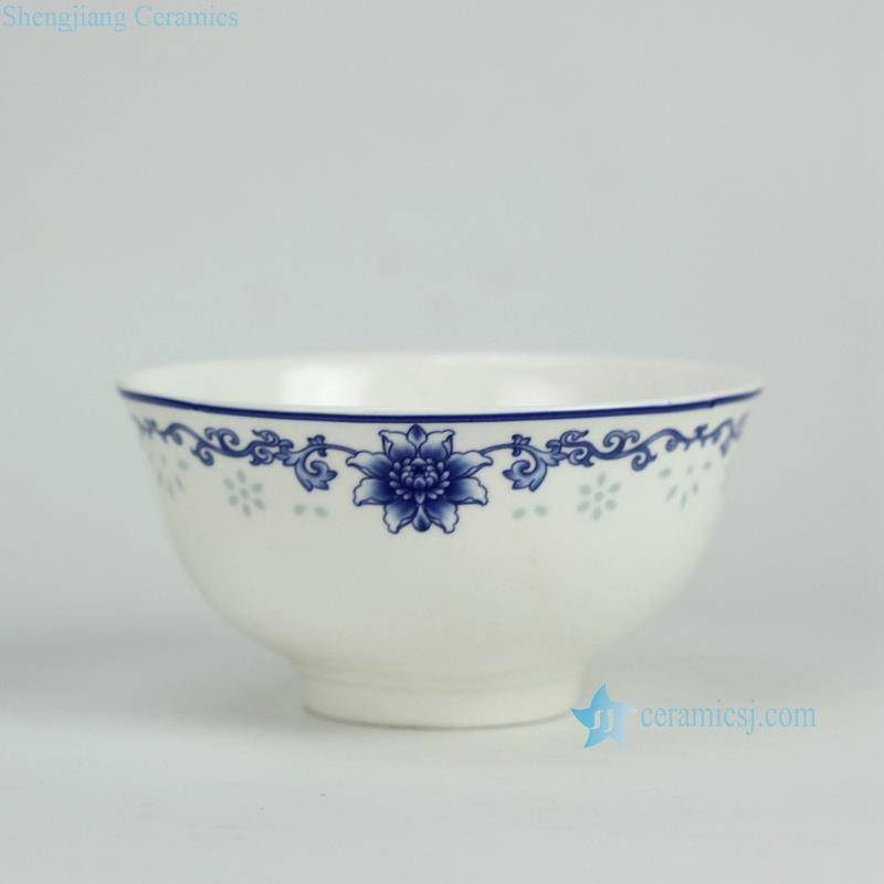 Elegant handmade blue and white floral mark ceramic  tableware