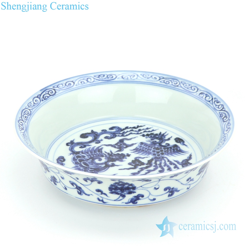  dragon design ceramic plate