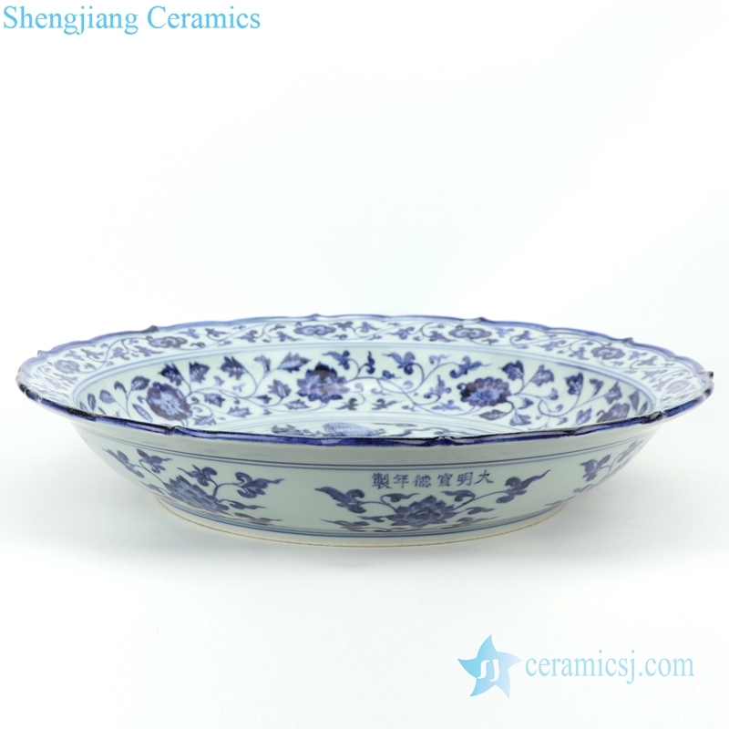 traditional  ceramic with unique pattern plate