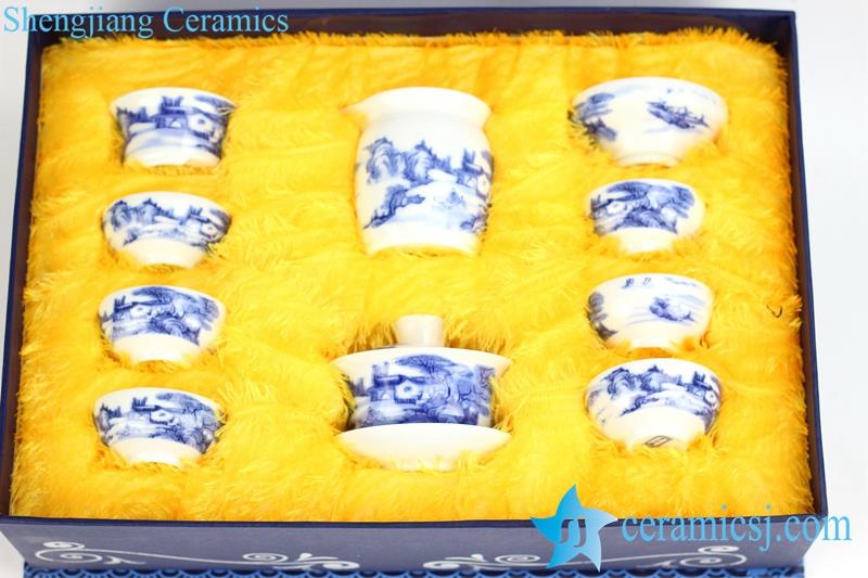 blue and white world online trade  porcelain  tea ware