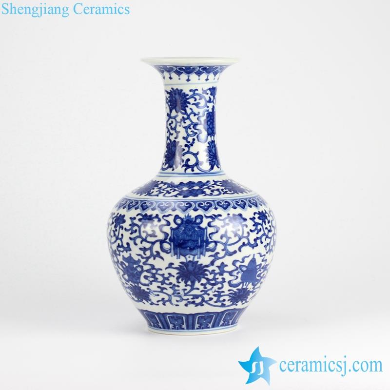  globular shape under glaze blue porcelain  vase
