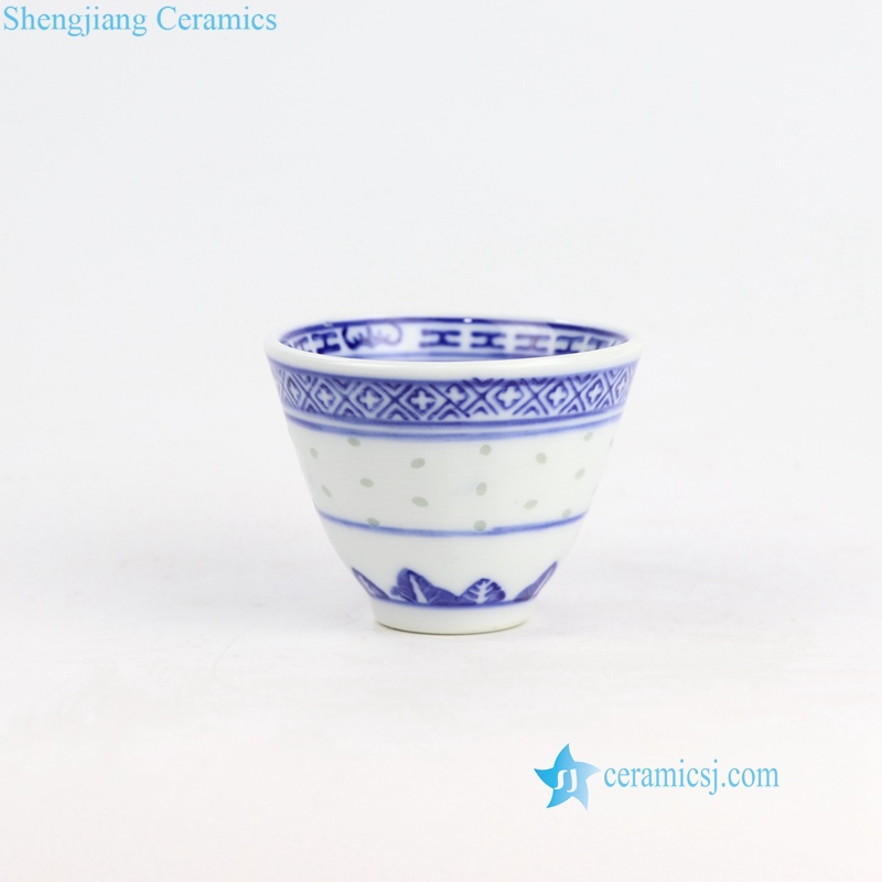 rice hole ceramic wine cup