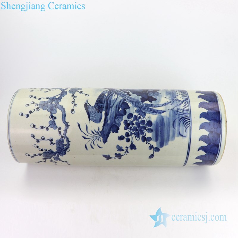 rounded shape ceramic umbrella stand from shengjiang company 