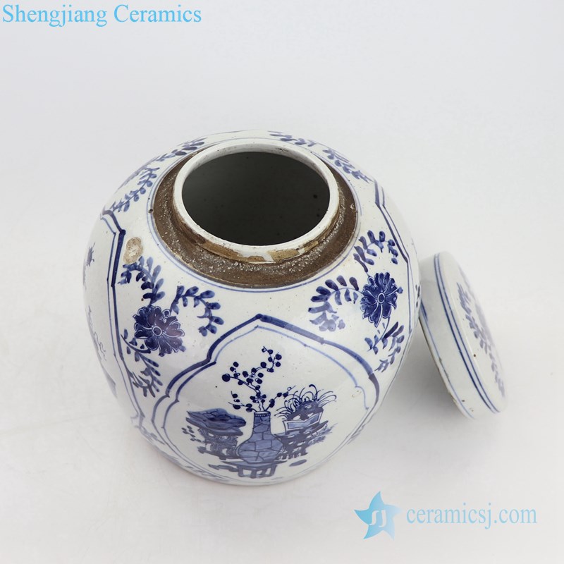  handmade chinese ancient precious ceramic tea jar
