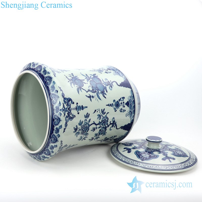 handmade slippy ceramic tea jar