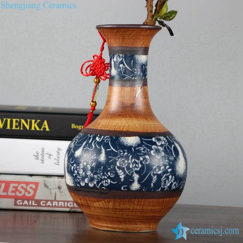 global shape ceramic vase