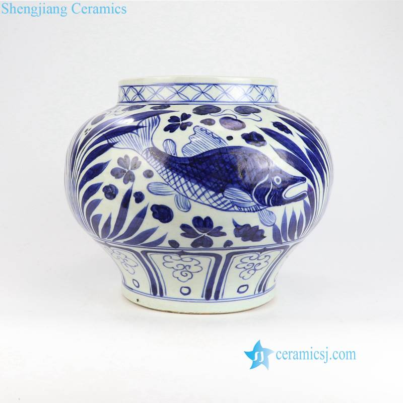 fish  pattern ceramic pot