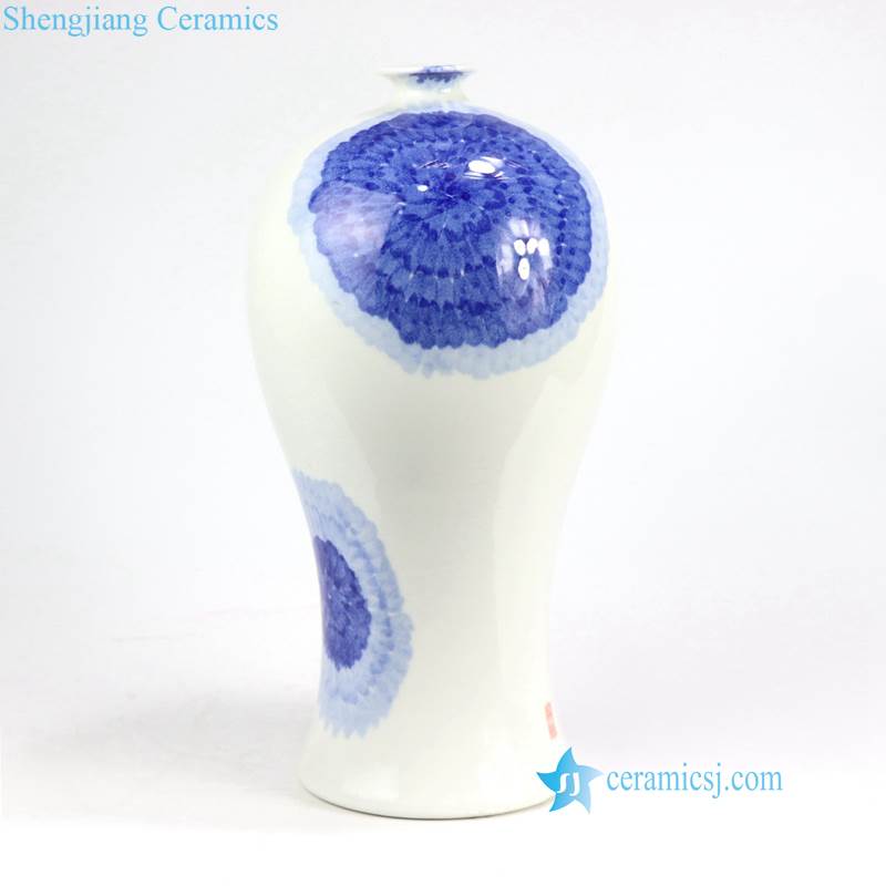 chrysanthemum pattern ceramic vase