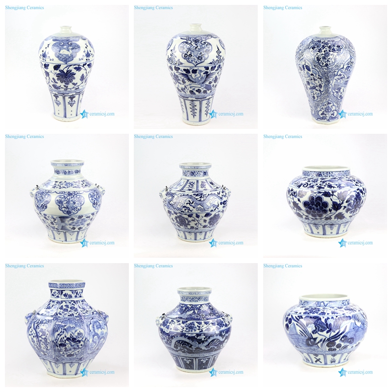 YUAN Dynasty flower pattern ceramic vase