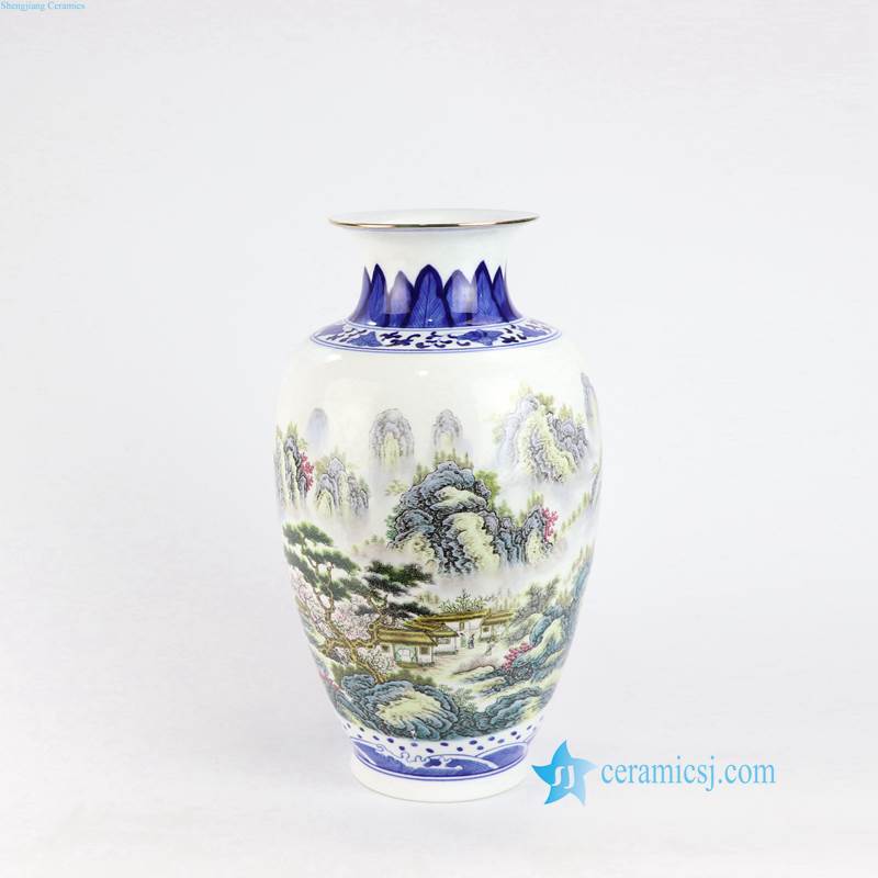 Chinese hometown porcelain vase