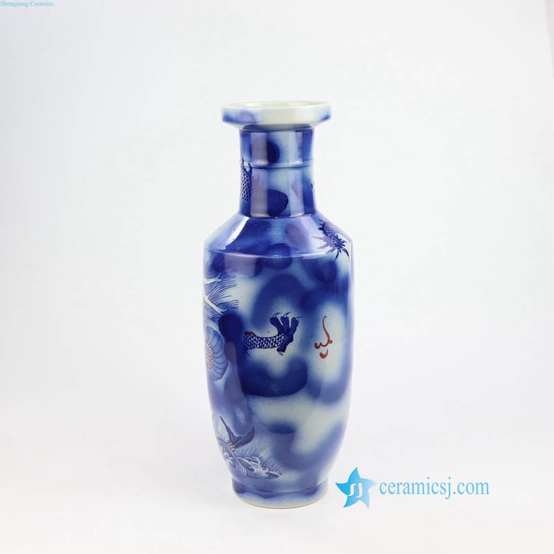 hand-painting dragon porcelain vase