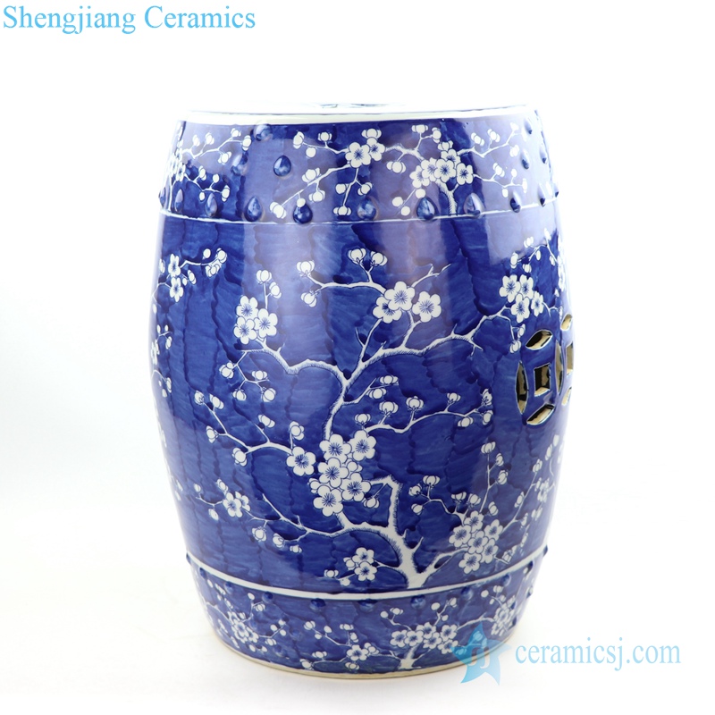 cherry blossom tree pattern ceramic seat