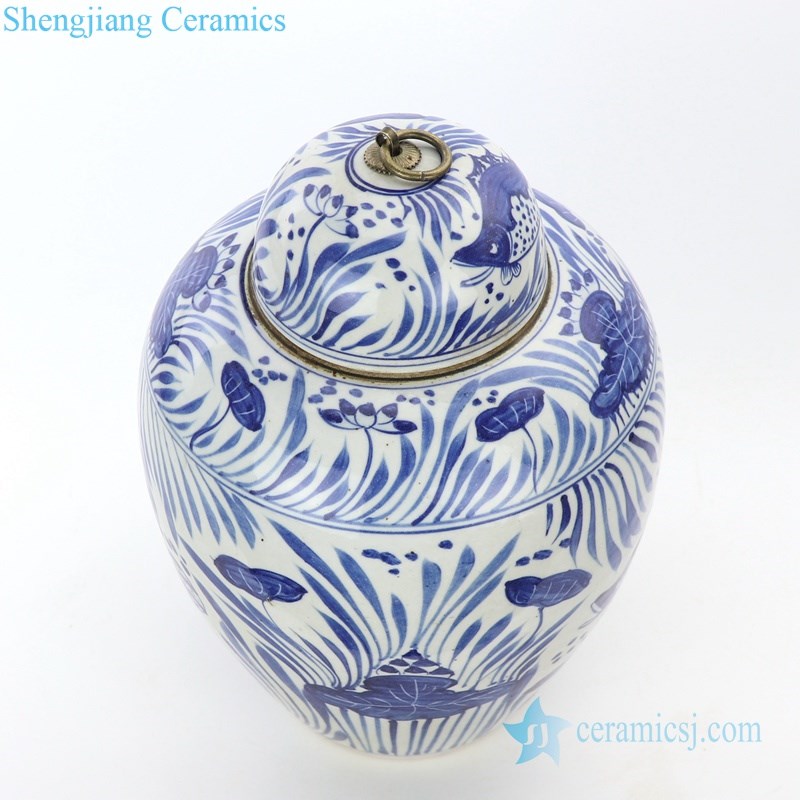 amplification picture of ceramic tea jar