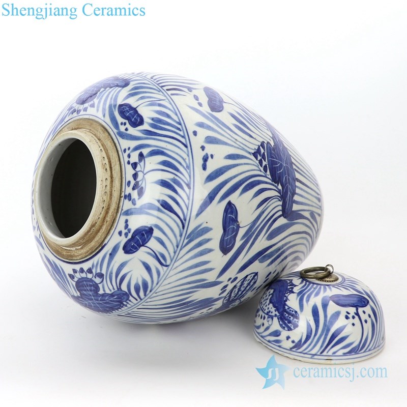 high end handmade  ceramic tea jar