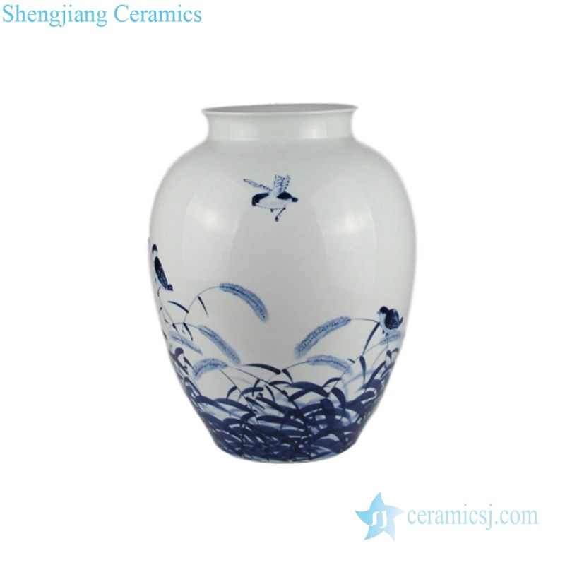  handmade elegant blue and white ceramic vase