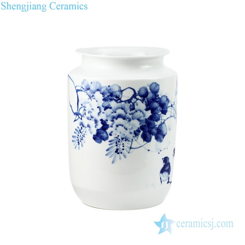 front view of porcelain vase