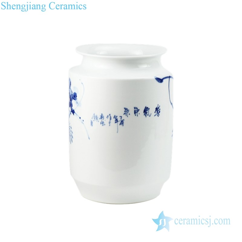 detail view of porcelain vase
