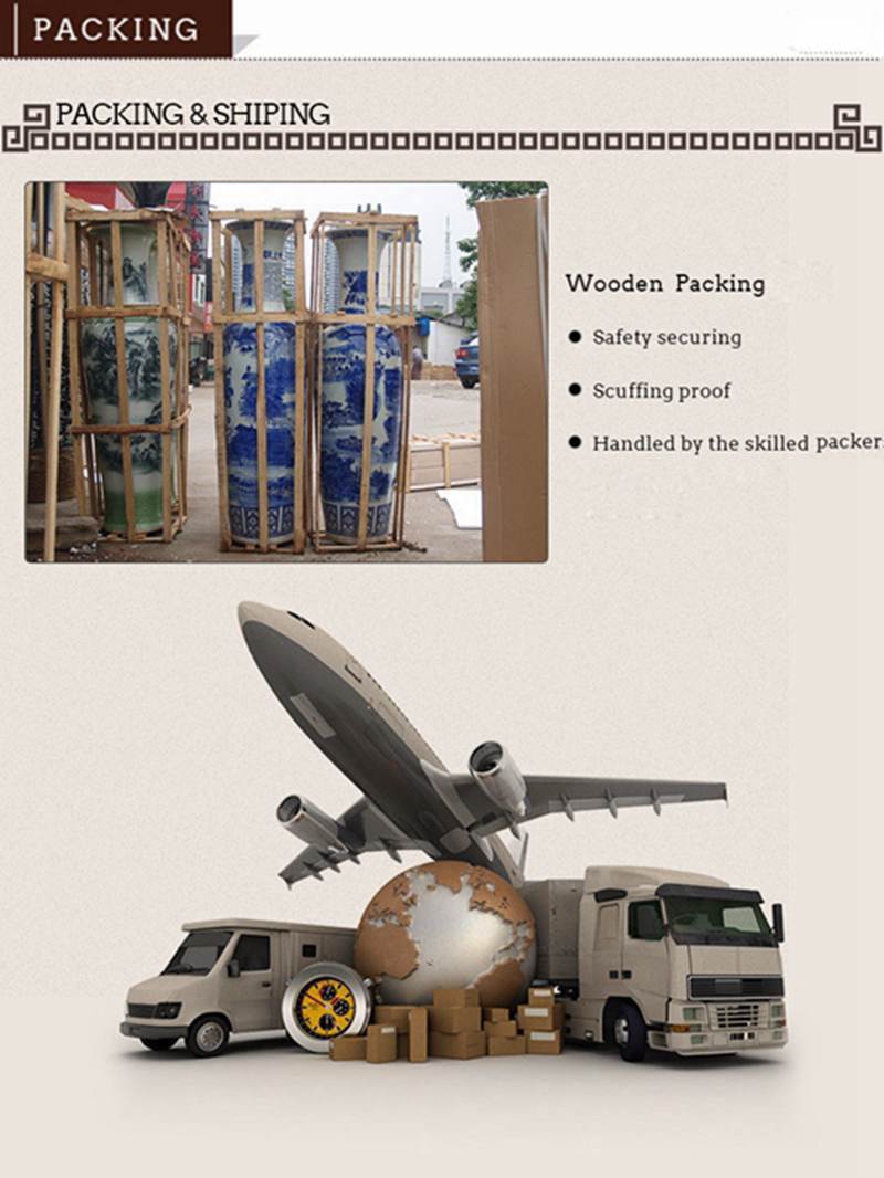 Large China ceramic vase Packing&Shipping