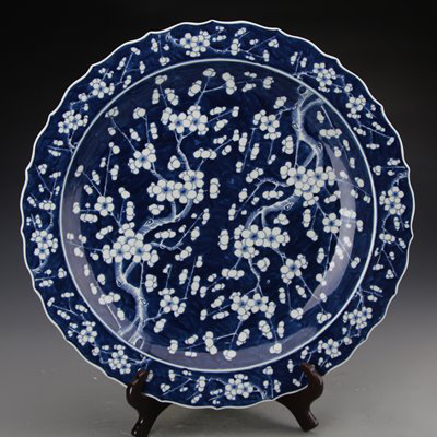 antique handmade decorative ceramic plate