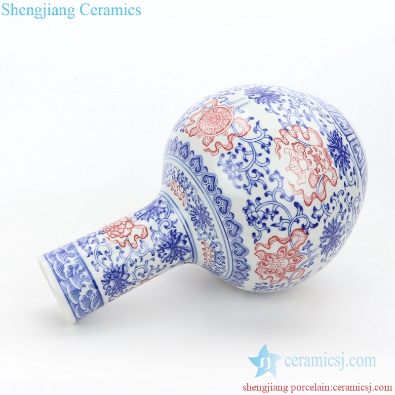 hand painted ceramic decorative vase with different pattern 